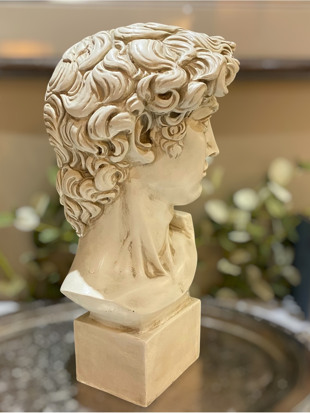 Vintage Large 16” Michelangelo Bust Sculpture Resin Neo-Classical Old World - Picture 4 of 8